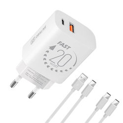 Obal:Me OM20WCASET 20W Mit Kabel USB-C - USB-C