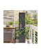 vidaXL Pot Metallic Black 32x140x140cm.