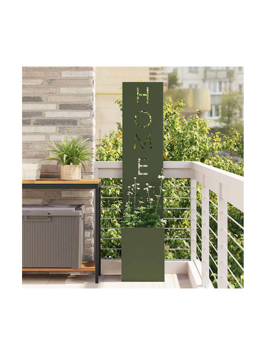 vidaXL Pot Metallic Ladi 32x140x140cm.