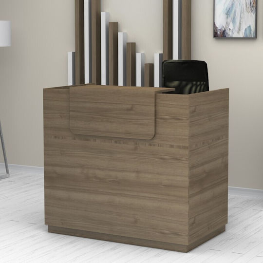 Megapap Office Reception Walnut L120xW70xH110cm