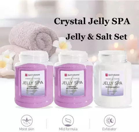 Jumbo Ολοκληρωμένο Σετ Πεντικιούρ Jelly Spa Bathrani Λεβάντα 3τμχ