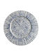 Polihome Tabitha Dekorative Platte Hölzernes Blau 1Stück 35x35x1cm