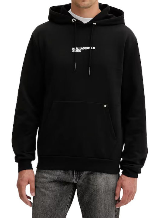 Sweatshirt with Hood Black