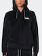 Women's Sweatshirt Jacket Velvet Hooded Black