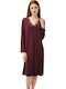Vamp Sommer Damen Nachthemd Dark Red