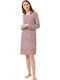 Vamp Sommer Damen Nachthemd Dark Red