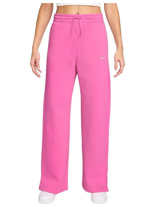 Nike Sportswear High Waist Sweatpants Fleece Pink
