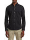 Clean Long Sleeve Denim Shirt Black