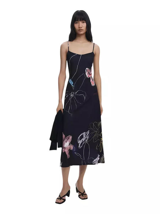 Desigual Dress Maxi Evening Dress Black 25WWVK25-2000 | Skroutz.mt