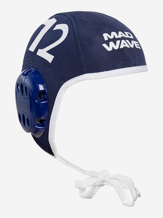 Water Polo Cap No 12 Mad Wave Water Polo Cap Blue White M0597021204w Blue