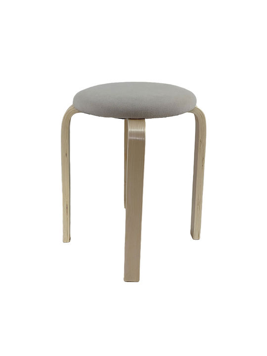 Stool For Living Room Wooden Miloa Brown 42x42x...