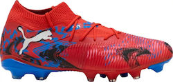 PUMA Future 8 Match FG/AG Ποδοσφαιρικά Παπούτσια με Τάπες Κόκκινα