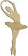 Nu1907 Holzhandwerksdekoration Ballerina 24cm Natürliche