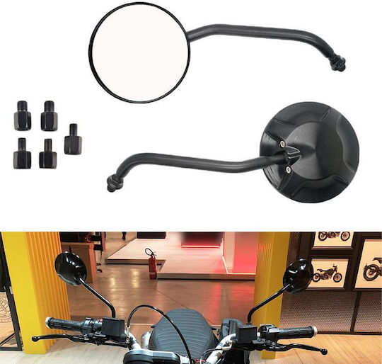 Καθρέπτες Μοτοσυκλέτας για Keeway Easy για Yamaha YZF - R125 2τμχ Μαύρο