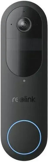 Reolink Kabelloses Türglocke Wi-Fi Kompatibel mit Alexa Netzwerkversion Schwarz