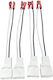 4 Pieces Car Audio Wiring Connector Conversion Adapter Speaker Subwoofer Toyota Mitsubishi Subaru White