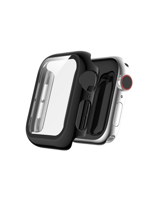 Carcasă de Plastic cu Sticlă în culoarea Negru pentru Apple Watch 40mm