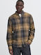 Long-sleeved Shirt Checked Yellow