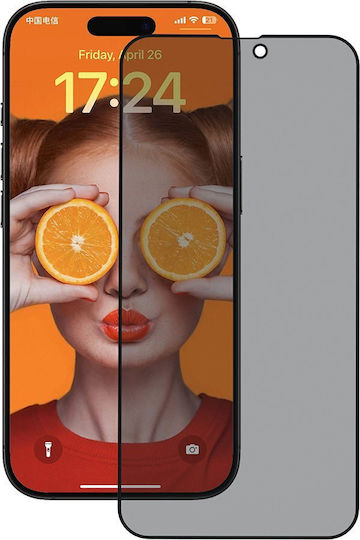 Anank 2.5D Privacy Screen Protector iPhone 16 Pro Max Black