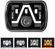Squareς Waterproof Headlights Car Chevrolet Corvette Citroen C4 Jeep Wrangler / Cherokee Mazda E series 7cm with White Lighting 1pcs