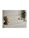 Bluefield 101 Three-Seater Couch Bed with Storage Space Cream 214x100x93 cm