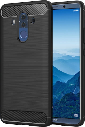 Umschlag Rückseite Silikon Schwarz (Huawei Mate 10 Pro)