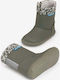 Leather Kids Boots Khaki