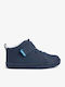Kids Boots Barefoot with Hoop & Loop Closure Navy Blue