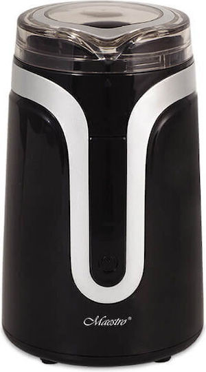 Maestro Ηλεκτρικός Μύλος Καφέ 150W με Χωρητικότητα 50gr Μαύρος