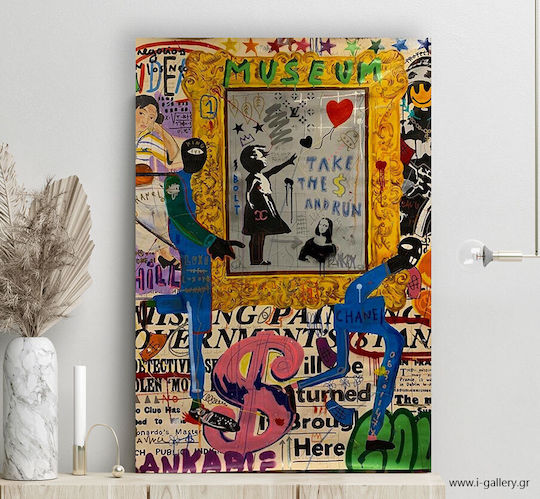 Canvas Painting Museum Pop Art 70x100 Cm