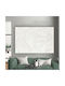 Canvas Painting White Lines Flowers 150x100 Cm
