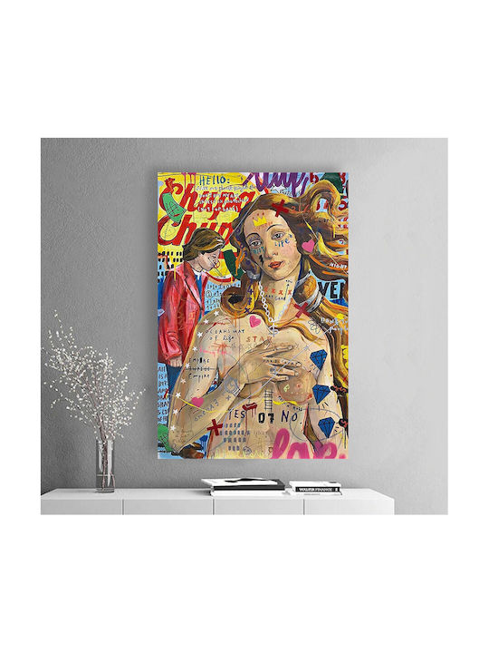Πίνακας Καμβά Street Life Graffiti 70x100 Cm