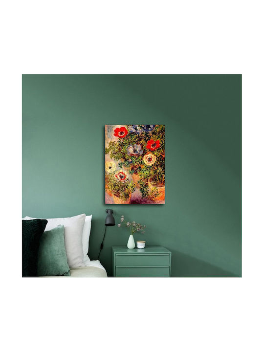 Anemonen Monet Painting Replica Canvas Offer 50x70 Cm