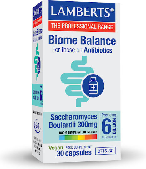 Lamberts Biome Balance Пробиотици за тези на антибиотици 30 вегетариански капсули