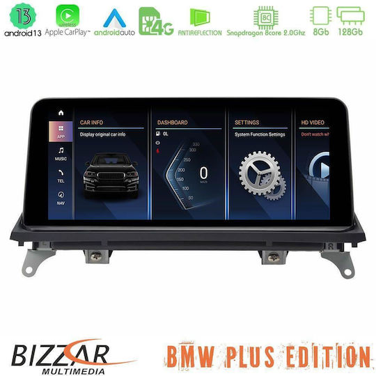 Bizzar Ηχοσύστημα Αυτοκινήτου για BMW X5 / X6 2007-2010 (Bluetooth/USB/WiFi/GPS/Apple-Carplay/Android-Auto) με Οθόνη Αφής 10.25"
