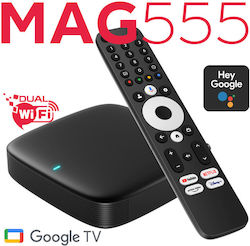 Mag555 4K HEVC Support GoogleTV Bluetooth 5.0 Dolby Digital Support Wi-Fi Module VPN APK