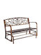 Outdoor-Sofa & Bank Metallisch Bronze 127x69x85cm