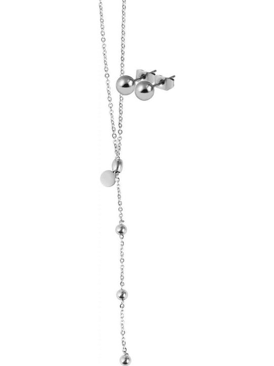 Akzent Set with Necklace & Earrings from Steel
