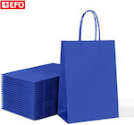 +Efo Papier Tasche für Geschenke Blau 31x12x42cm.
