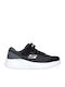 Kids Sports Shoes Running with Hoop & Loop Closure Black