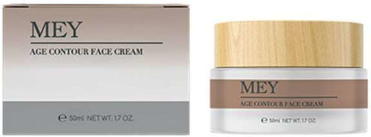 Mey Age Contour Дневен Крем за Лице за Хидратация Против Стареене и Блясък с Хиалуронова Киселина и Витамин E 50ml
