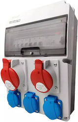 Construction Switchgear Jun-s/fi 1x 32A 1x 16A 3x230V IP54 Doktorvolt 0294
