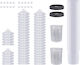 Maestro Mpp.600.125 Kit Disposable Containers Liner Caps 20xTapes 2xHard Containers 0.6 L 125 Mm 50 Pieces
