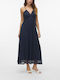 Summer Midi Dress Navy Blue