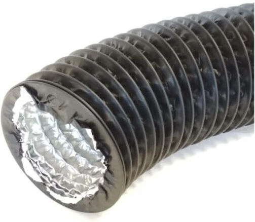 Tubulatură Flexibilă Combyflex Cu Întărire Din Sârmă Europlast Fc160-3m Ø160mm-3m Negru