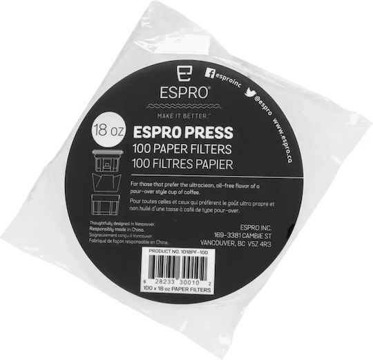 Paper Filters Espro French Press 100 Pcs