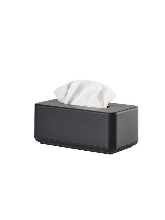 Zone Denmark Plastic Tissue Holder Black 25.6x14x10.7cm 36028