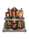 Iliadis Christmas Illuminated Decorative House with Electric with Music and Movement 28x27x15cm. Gift Shop