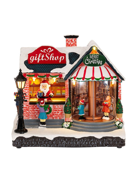 Iliadis Christmas Illuminated Decorative with Electric with Music and Movement 22x21x14cm.