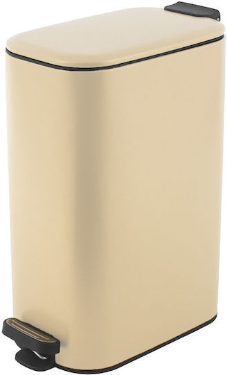Estia Soft Close Waste Bin Waste made of Stainless Steel with Pedal Beige 30lt 1pcs